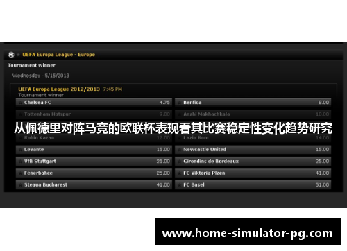 从佩德里对阵马竞的欧联杯表现看其比赛稳定性变化趋势研究 从佩德里对阵马竞的欧联杯表现看其比赛稳定性变化趋势研究